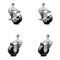 Service Caster 3 Inch Phenolic Wheel Swivel 1/2 Inch Threaded Stem Caster Brakes SCC, 2PK SCC-TS20S314-PHS-121315-2-TLB-2 - alternate 1